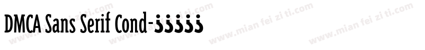 DMCA Sans Serif Cond字体转换